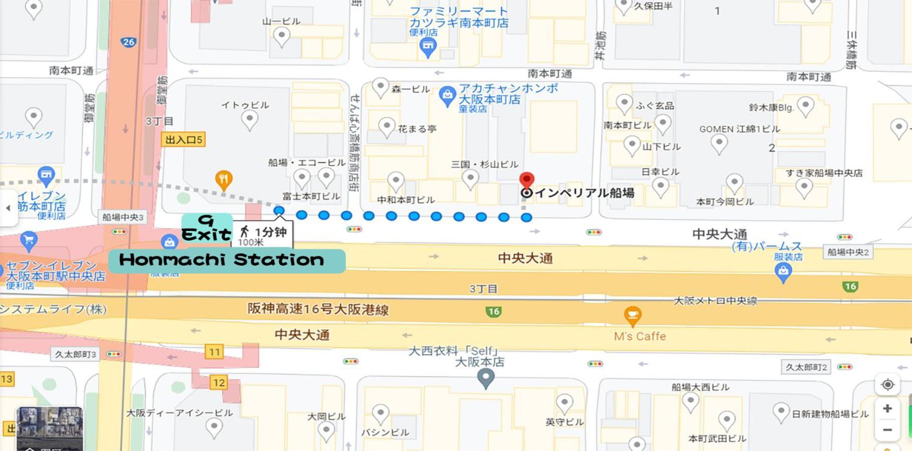 Appartement Imperial 心斎橋本町 à Ōsaka Extérieur photo